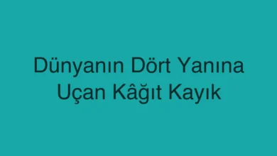 Dünyanın Dört Yanına Uçan Kâğıt Kayık