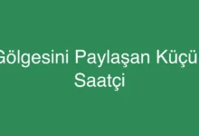 Gölgesini Paylaşan Küçük Saatçi