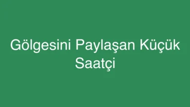 Gölgesini Paylaşan Küçük Saatçi