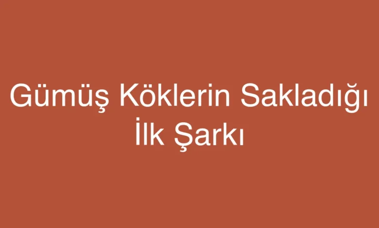 Gümüş Köklerin Sakladığı İlk Şarkı