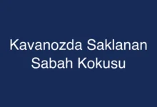 Kavanozda Saklanan Sabah Kokusu