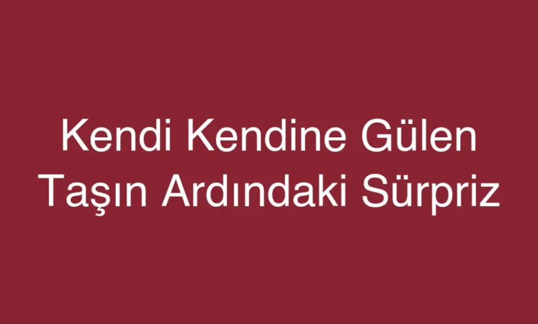 Kendi Kendine Gülen Taşın Ardındaki Sürpriz