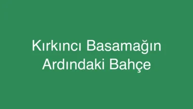 Kırkıncı Basamağın Ardındaki Bahçe
