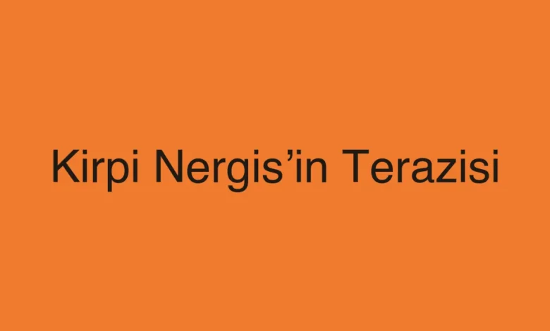 Kirpi Nergis’in Terazisi