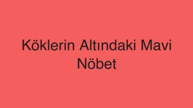 Köklerin Altındaki Mavi Nöbet