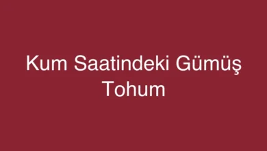 Kum Saatindeki Gümüş Tohum