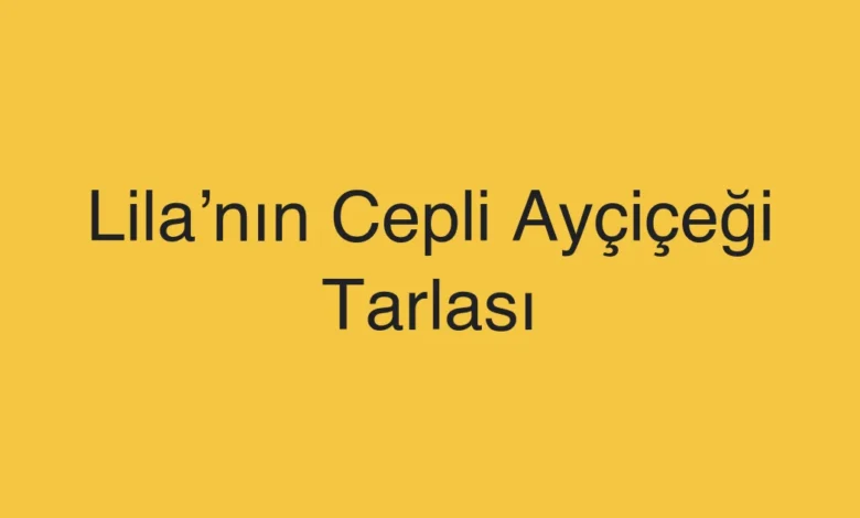 Lila’nın Cepli Ayçiçeği Tarlası
