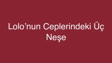 Lolo’nun Ceplerindeki Üç Neşe