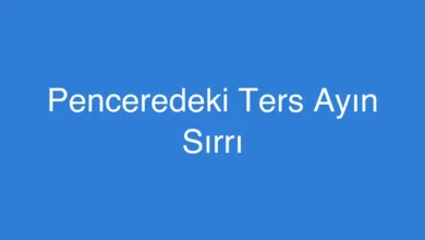 Penceredeki Ters Ayın Sırrı