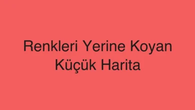 Renkleri Yerine Koyan Küçük Harita