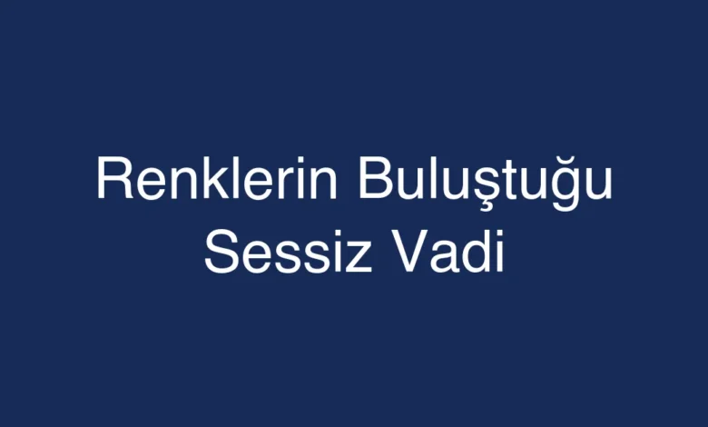 Renklerin Buluştuğu Sessiz Vadi