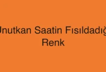 Unutkan Saatin Fısıldadığı Renk