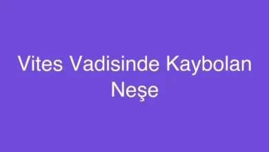 Vites Vadisinde Kaybolan Neşe