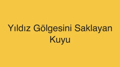 Yıldız Gölgesini Saklayan Kuyu