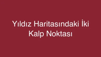 Yıldız Haritasındaki İki Kalp Noktası